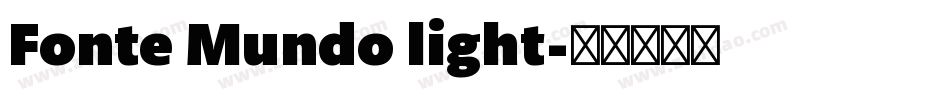 Fonte Mundo light字体转换